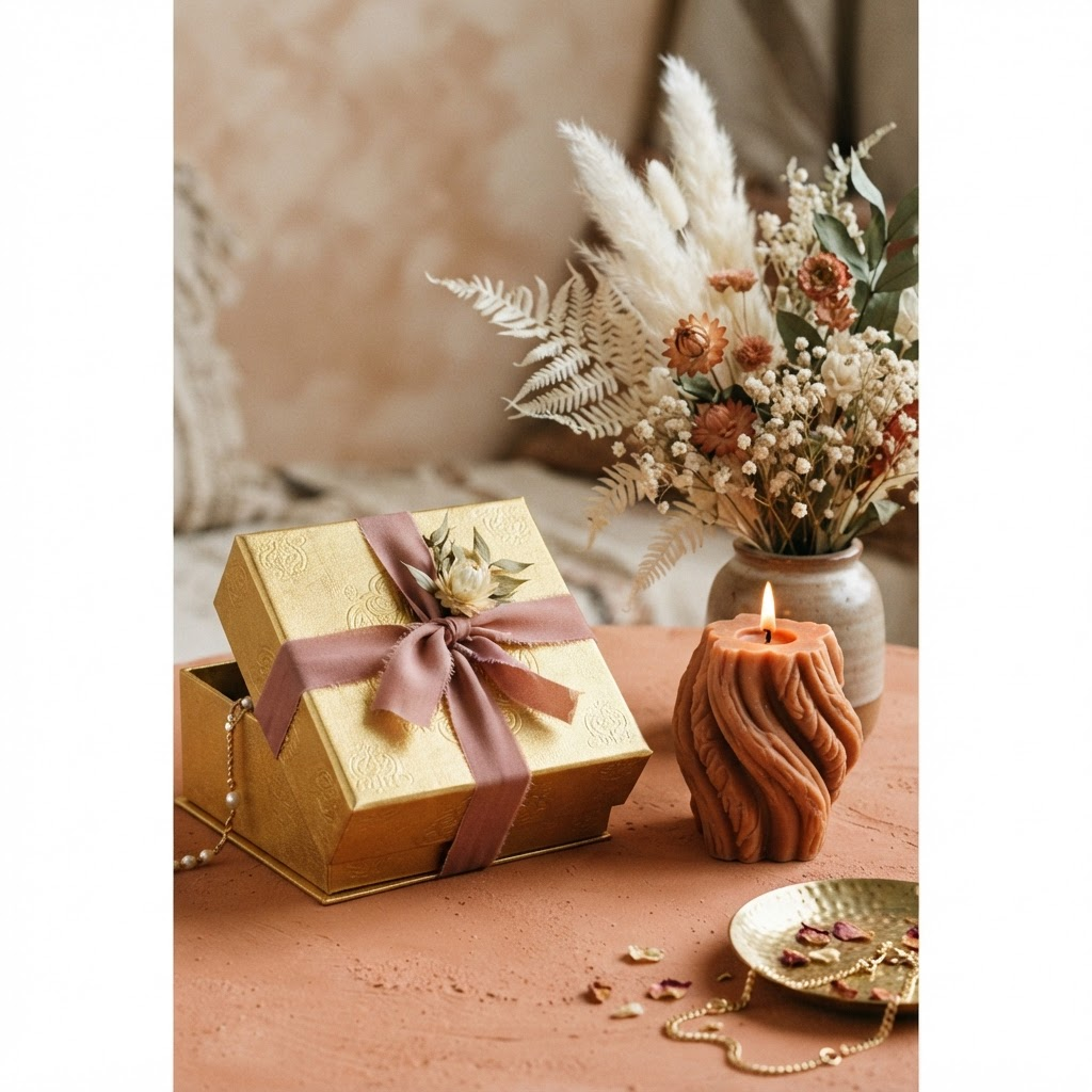Elegant gold jewelry gift